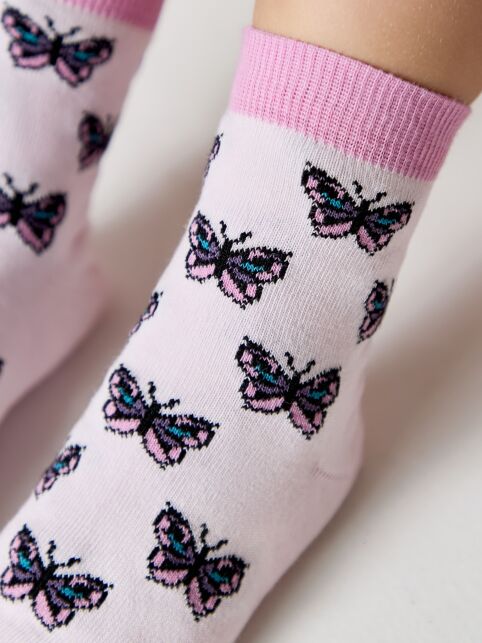 Хлопковые носки TIP-TOP с рисунком "Бабочки" - купить в интернет-магазине Conte