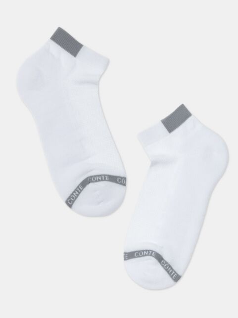 Короткие носки из хлопка с рисунком "сетка" и махровой стопой - купить в интернет-магазине Conte