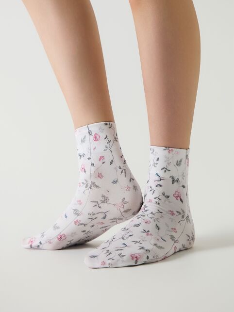 Плотные носки с рисунком «Цветочные лианы» - купить в интернет-магазине Conte