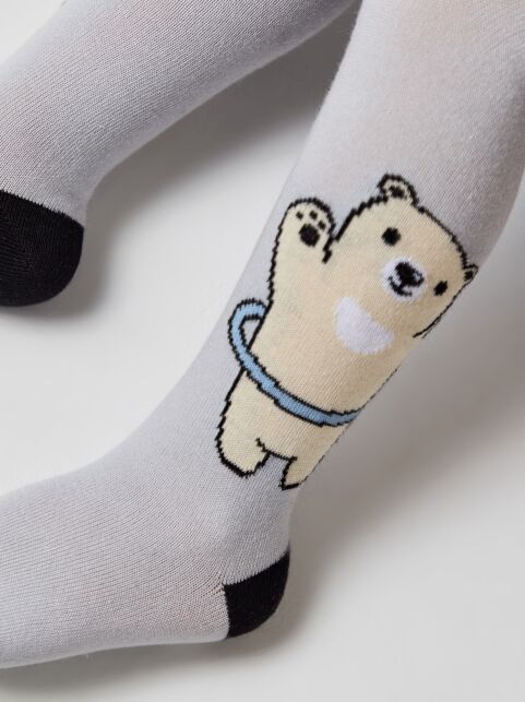 Хлопковые колготки с рисунком «Just have fun» Хлопковые колготки с рисунком «Just have fun» - купить в интернет-магазине Conte