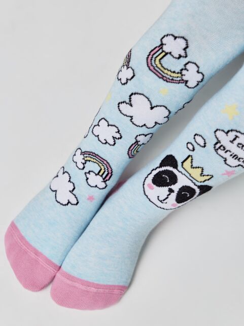 Колготки детские TIP-TOP (веселые ножки) бледно-бирюзовый - купить в интернет-магазине Conte