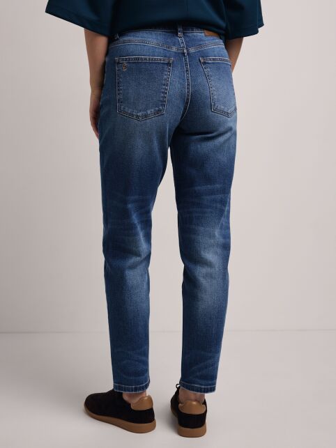 Джинсы mom с эффектами потертости CON-666 - купить в интернет-магазине Conte