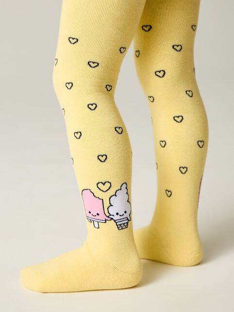 Колготки SOF-TIKI (махровые внутри) с рисунком "мороженки" - купить в интернет-магазине Conte