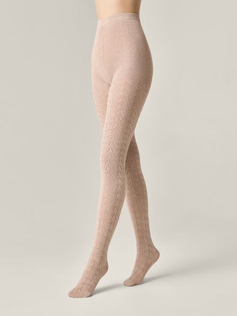Тёплые ажурные колготки AJOUR - купить в интернет-магазине Conte