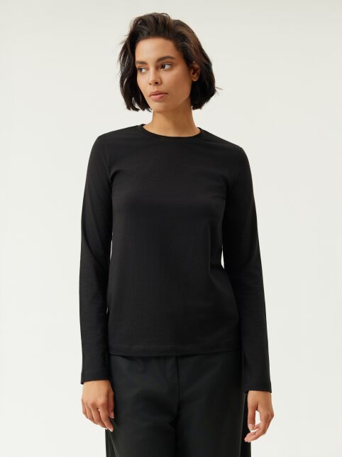 Лонгслив из хлопка с прямого кроя BASIC COLLECTION - купить в интернет-магазине Conte