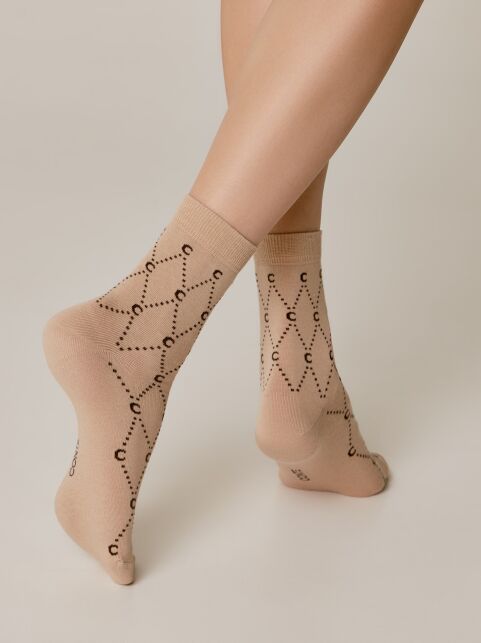 Хлопковые носки с отсылкой к логотипу бренда - купить в интернет-магазине Conte