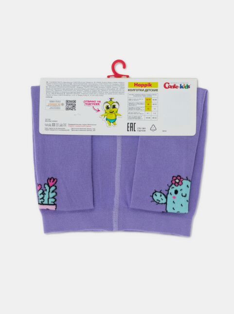 Хлопковые колготки с рисунком «Flowers» - купить в интернет-магазине Conte