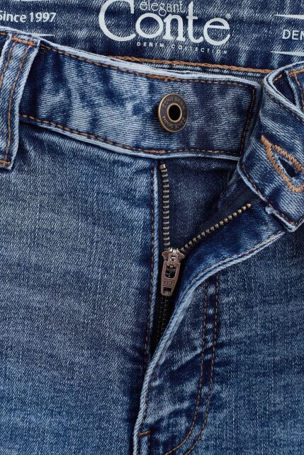 Джинсы skinny оксидной варки с необработанным краем CON-652 - купить в интернет-магазине Conte
