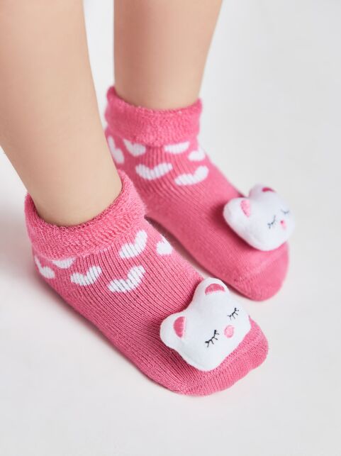 Махровые носки SOF-TIKI с мордашками "Котик" - купить в интернет-магазине Conte