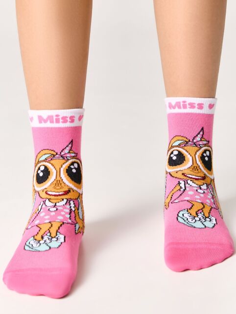 Хлопковые носки «Глазастики» Miss - купить в интернет-магазине Conte
