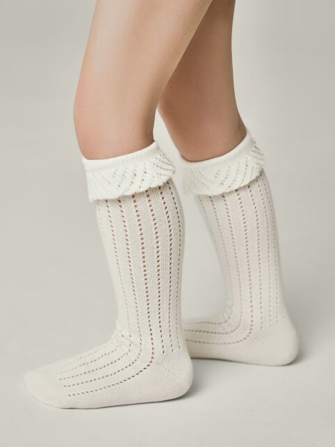 Гольфы с воздушными рюшами и хлопком MISS - купить в интернет-магазине Conte