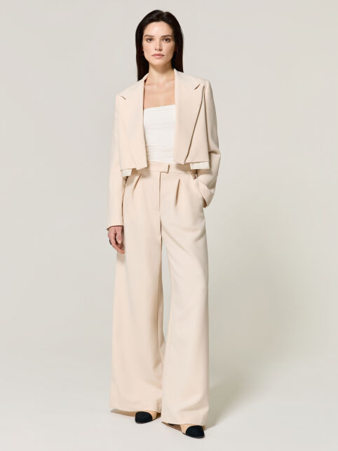 Укороченный жакет из костюмной ткани LJ 3391 - купить в интернет-магазине Conte