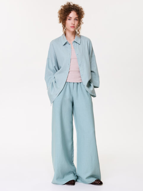 Льняная рубашка с вискозой LRU 3482 - купить в интернет-магазине Conte