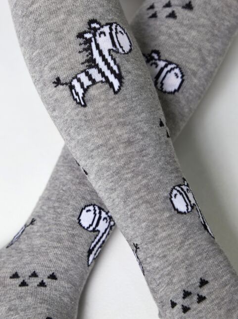 Хлопковые колготки с рисунком “Zebra” - купить в интернет-магазине Conte