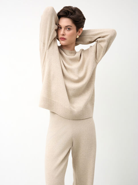 Джемпер прямого силуэта из пряжи с шерстью LDK24130 - купить в интернет-магазине Conte