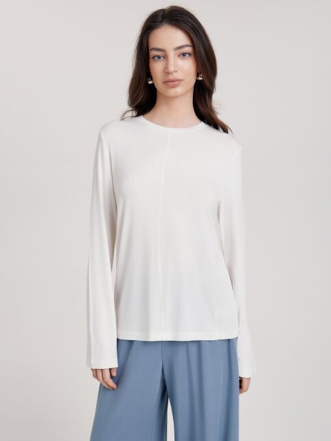 Лонгслив из вискозы с декоративными швами LD 3506 - купить в интернет-магазине Conte