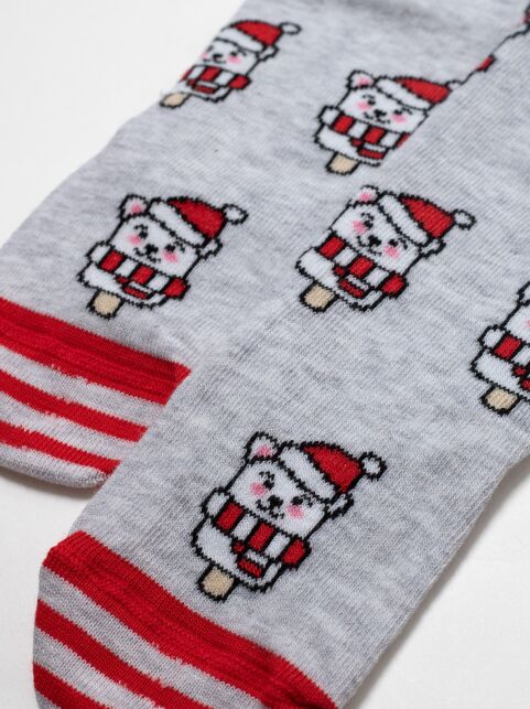 Новогодние хлопковые колготки с рисунком «Мишки» - купить в интернет-магазине Conte