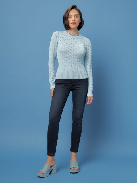 Моделирующие джинсы skinny с высокой посадкой CON-588 Моделирующие джинсы skinny с высокой посадкой CON-588 - купить в интернет-магазине Conte