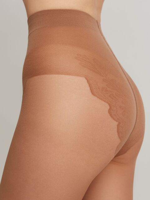 Колготки женские с имитацией ажурных трусиков BIKINI 40 Lycra® - купить в интернет-магазине Conte