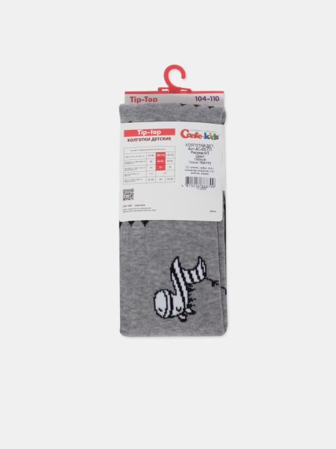 Хлопковые колготки с рисунком “Zebra” - купить в интернет-магазине Conte