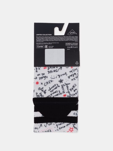 Удлиненные носки с абстрактным рисунком, модель 655 - купить в интернет-магазине Conte