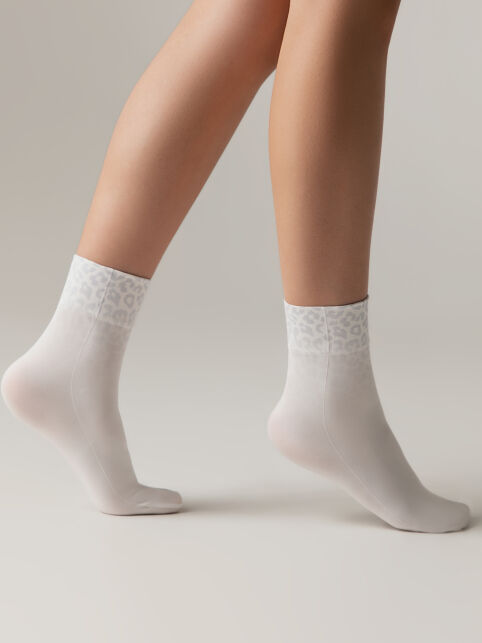 Плотные носки с леопардовым принтом - купить в интернет-магазине Conte