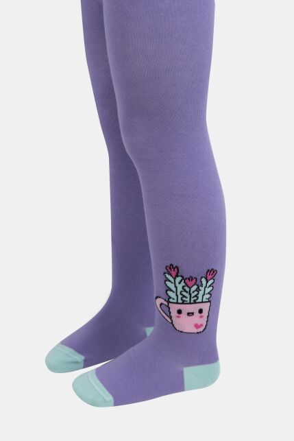 Хлопковые колготки с рисунком «Flowers» - купить в интернет-магазине Conte