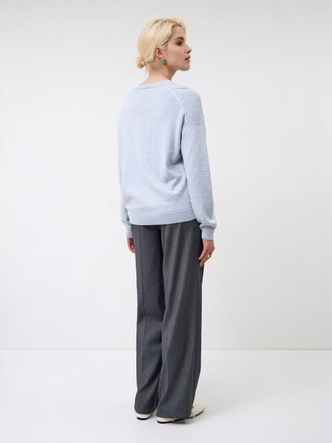 Джемпер с рисунком «в точки» из пряжи с хлопком и модалом LDK 24110 - купить в интернет-магазине Conte