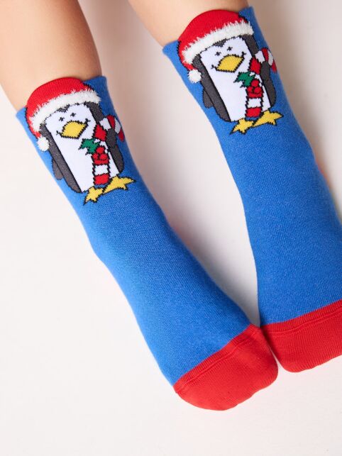 Новогодние носки с пикотом «Пингвин» - купить в интернет-магазине Conte