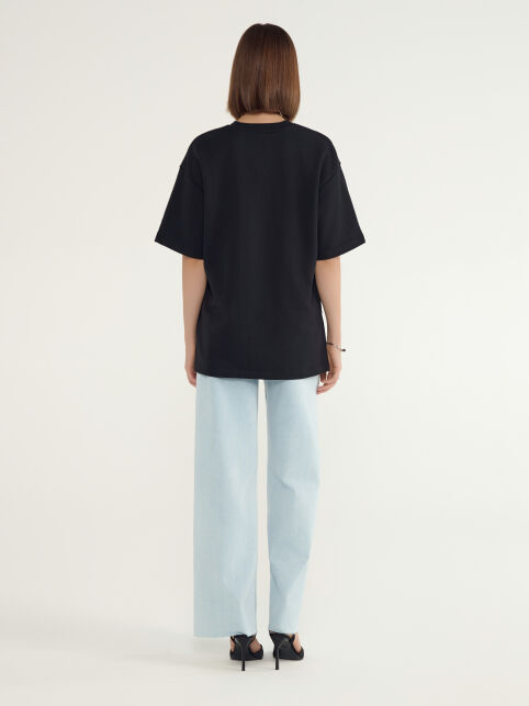 Футболка из футера с разрезами по бокам LD 3081 - купить в интернет-магазине Conte