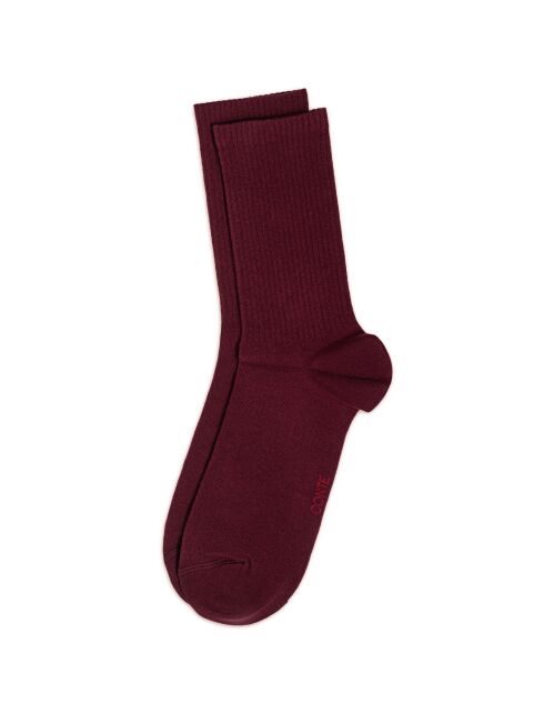 Удлиненные носки из хлопка в рубчик - купить в интернет-магазине Conte