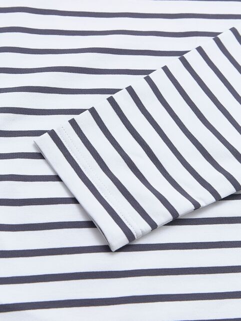 Лонгслив свободного кроя из хлопка в полоску LD 3293 Лонгслив свободного кроя из хлопка в полоску LD 3293 - купить в интернет-магазине Conte