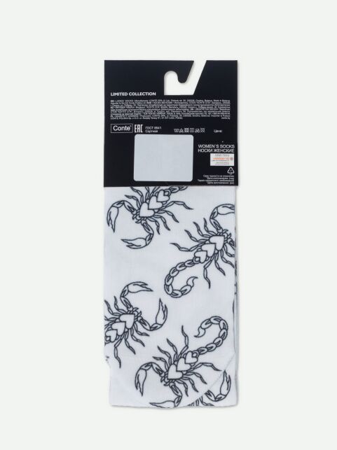 Удлиненные носки с хлопком «Scorpion» - купить в интернет-магазине Conte