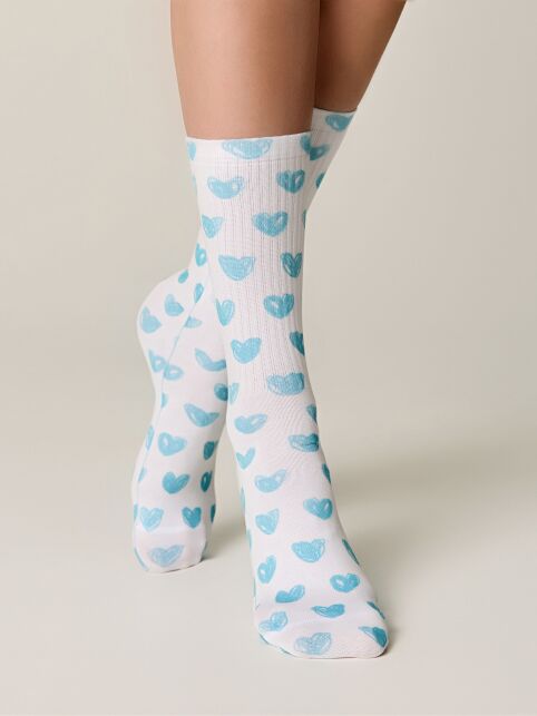 Удлиненные носки с хлопком "In love" - купить в интернет-магазине Conte
