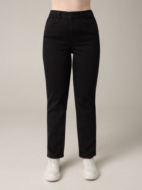 Классические джинсы size plus с высокой посадкой CON-715 - купить в интернет-магазине Conte