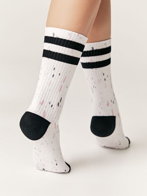 Удлиненные носки из лимитированной коллекции с рисунком «Paint marks» - купить в интернет-магазине Conte