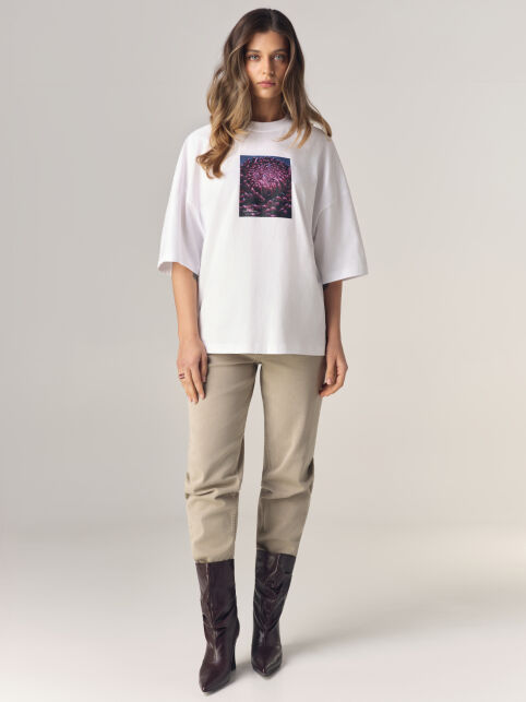 Футболка из хлопка Floriography «Хризантема» LD 3468 - купить в интернет-магазине Conte