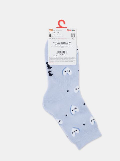 Махровые бледно-фиолетовые носки SOF-TIKI с сердечками - купить в интернет-магазине Conte