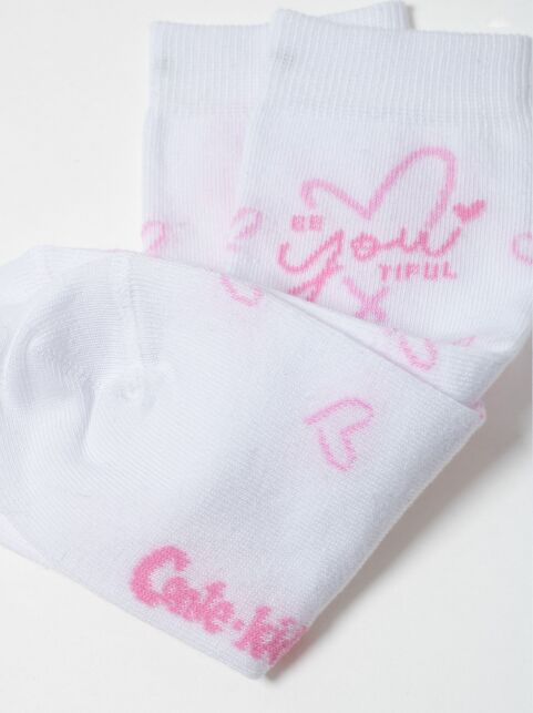 Хлопковые носки с рисунком “Be you tiful” - купить в интернет-магазине Conte