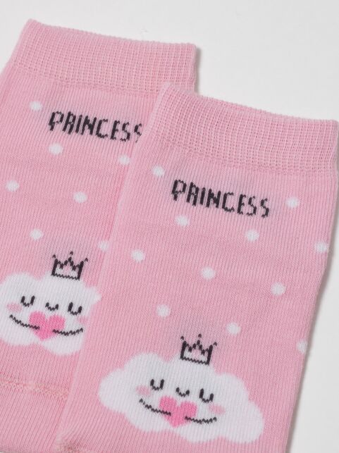 Хлопковые носки с рисунком “Princess” - купить в интернет-магазине Conte