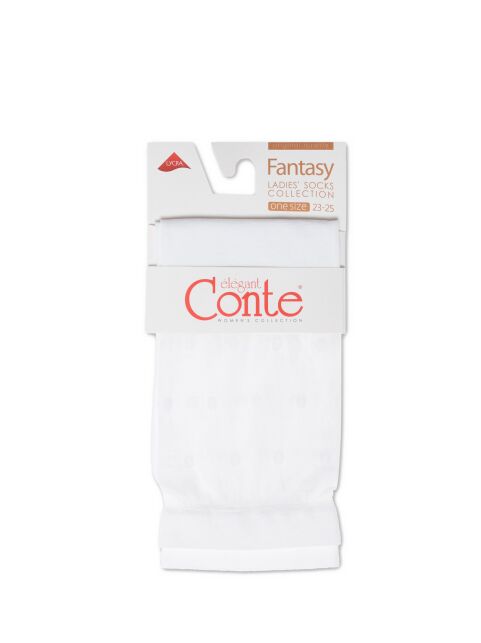 Удлиненные носки с прозрачным верхом FANTASY в горошек - купить в интернет-магазине Conte