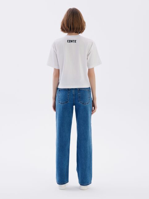 Свободная футболка из хлопка с рисунком «Play» LD 2675 - купить в интернет-магазине Conte