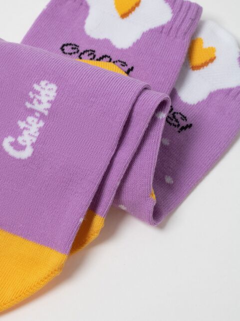 Носки из хлопка с декоративным 3D-пикотом “Oops” - купить в интернет-магазине Conte