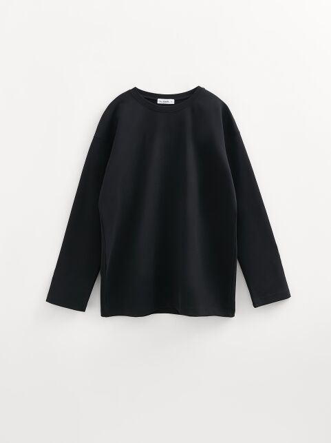 Лонгслив свободного кроя из хлопка LD 3142 Лонгслив свободного кроя из хлопка LD 3142 - купить в интернет-магазине Conte