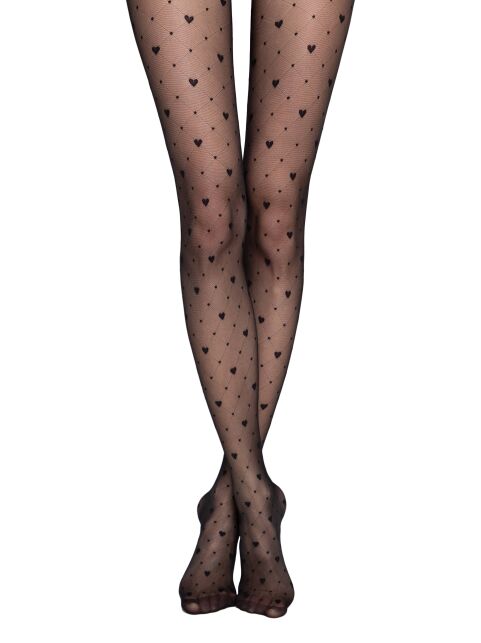 Колготки в точку и сердечки ROMANTIC - купить в интернет-магазине Conte