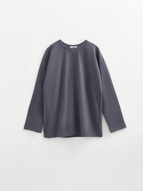 Лонгслив свободного кроя из хлопка LD 3142 Лонгслив свободного кроя из хлопка LD 3142 - купить в интернет-магазине Conte