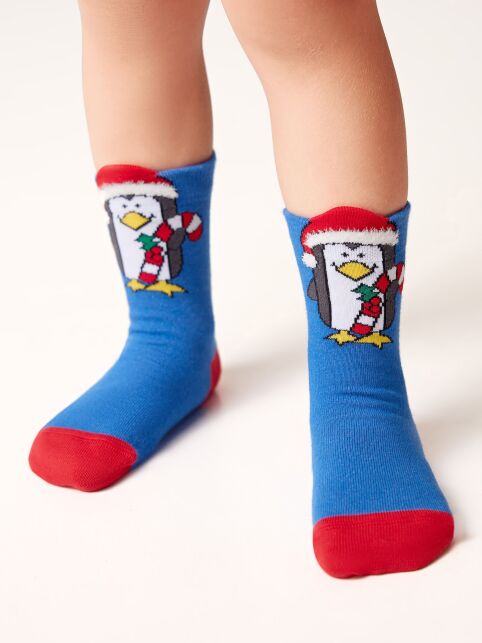 Новогодние носки с пикотом «Пингвин» - купить в интернет-магазине Conte