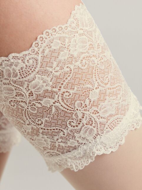 Свадебные чулки женские с широкой ажурной резинкой GRACE - купить в интернет-магазине Conte
