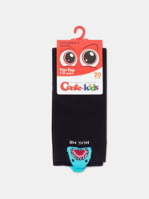 Удлиненные носки в рубчик с декоративным пикотом “Shark” - купить в интернет-магазине Conte