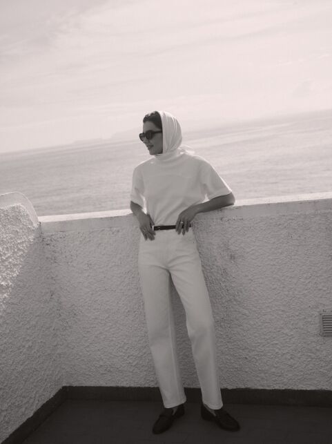 Классические белые джинсы прямого кроя CON-613 - купить в интернет-магазине Conte